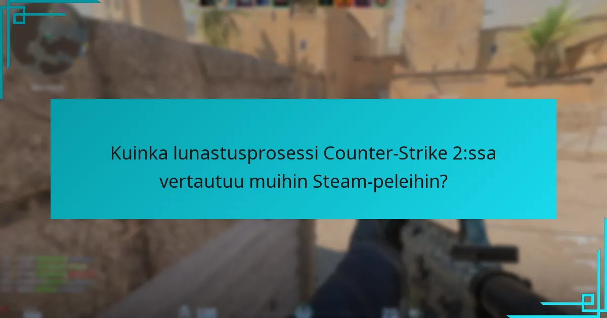 Kuinka lunastusprosessi Counter-Strike 2:ssa vertautuu muihin Steam-peleihin?
