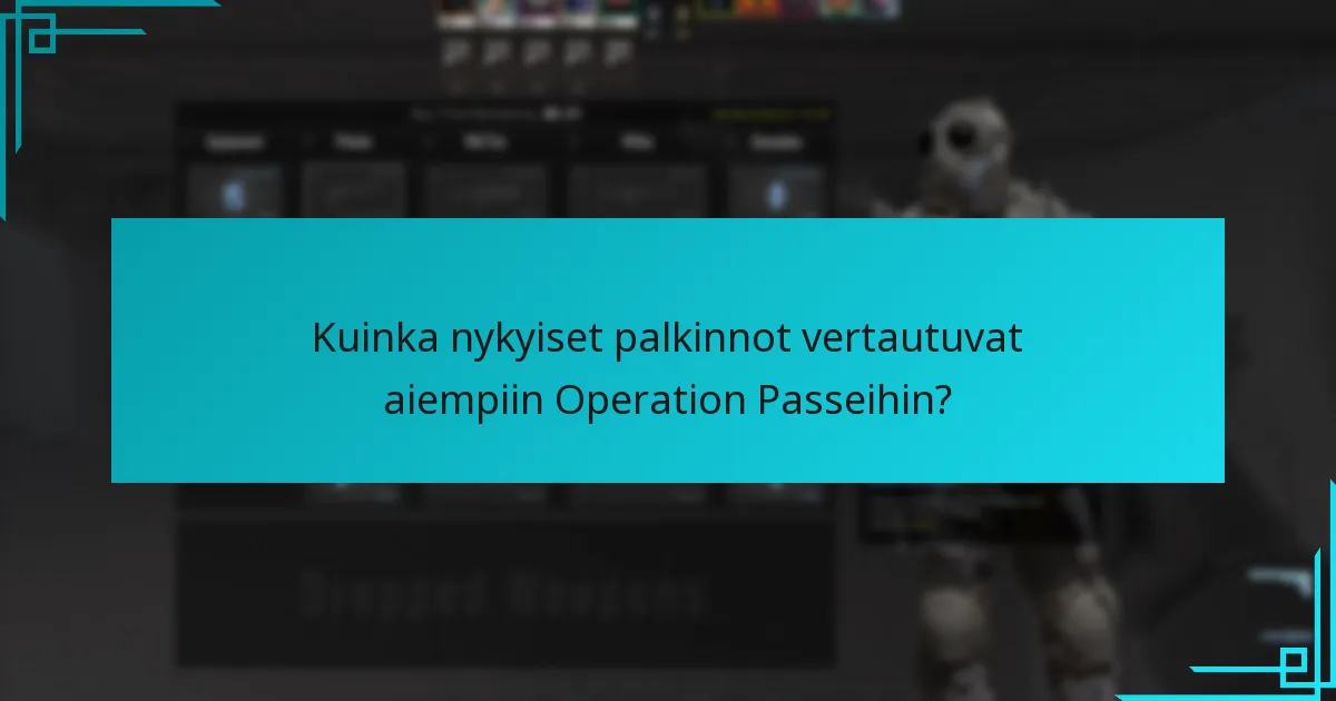Mitkä päivitykset on tehty Operation Passin palkintoihin?
