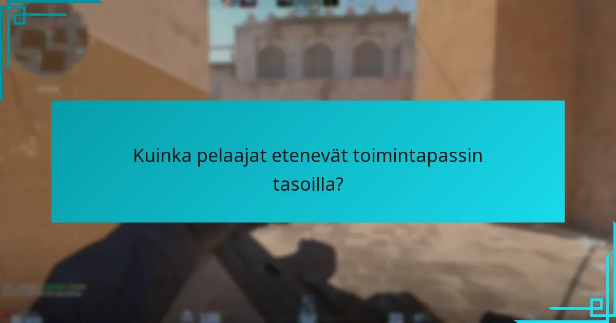 Kuinka pelaajat etenevät toimintapassin tasoilla?