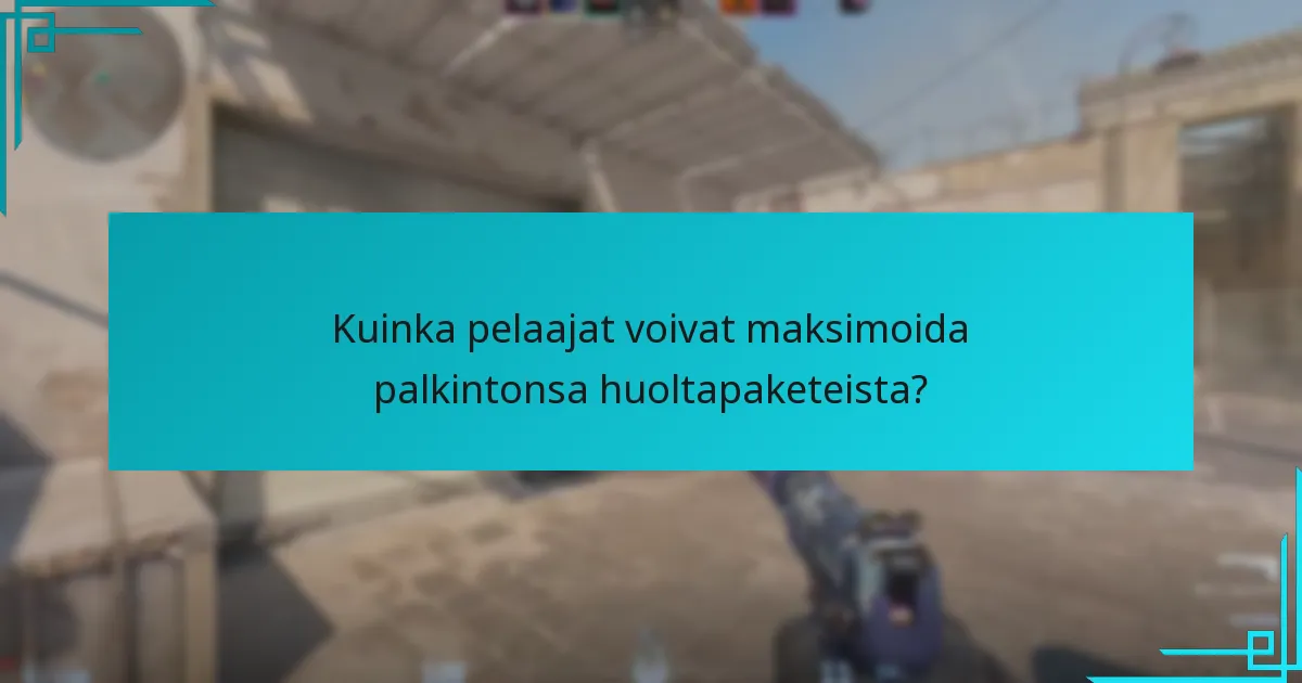 Mitkä palkinnot pelaajat voivat saada huoltapakettien pudotuksista?