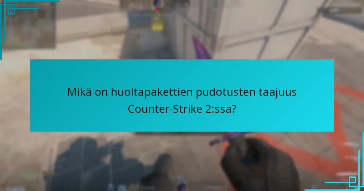 Kuinka huoltapakettien pudotustaajuus vertautuu muihin peleihin?