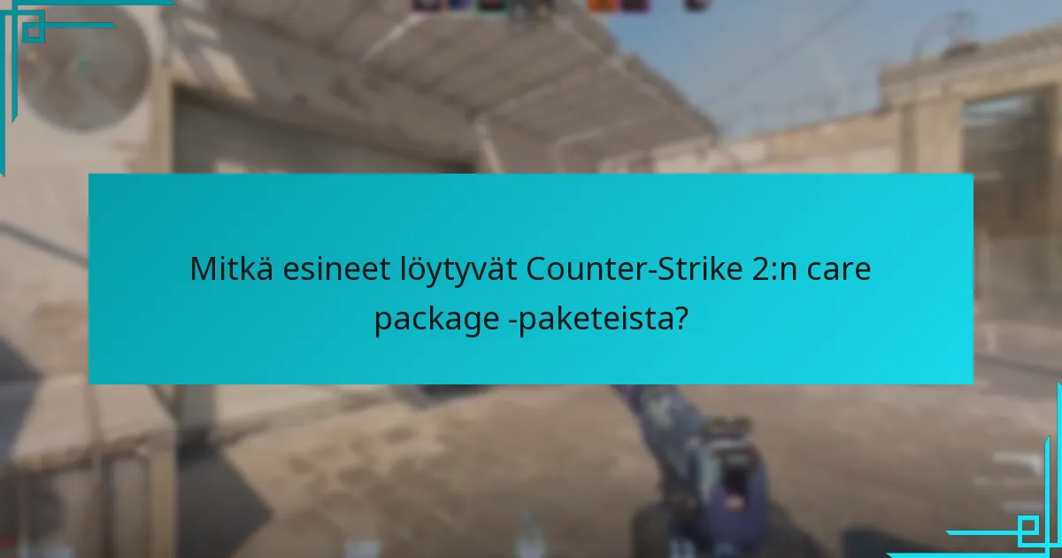 Kuinka pelaajat voivat tehokkaasti käyttää care package -esineitä?