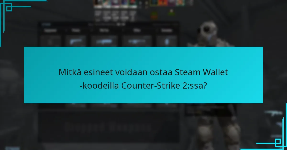 Mitkä ovat Steam Wallet -koodien käytön edut Counter-Strike 2:ssa?