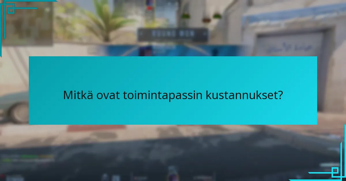Mitkä ovat toimintapassin kustannukset?